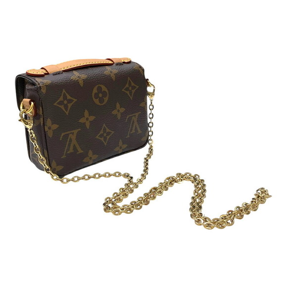 Louis Vuitton Micro Metis Shoulder Bag Monogram Leather Brown - Picture 4 of 16